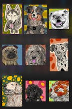 Custom Dog Art based your dog photo gallery image