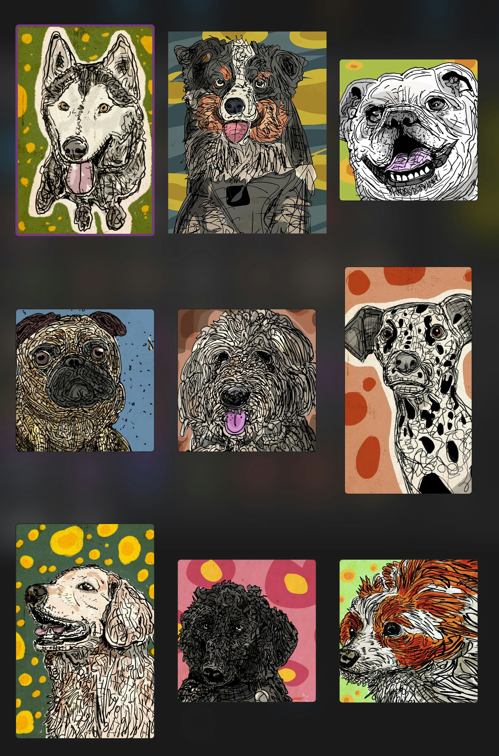 Arte de perro personalizado basado en la foto de tu perro media 5