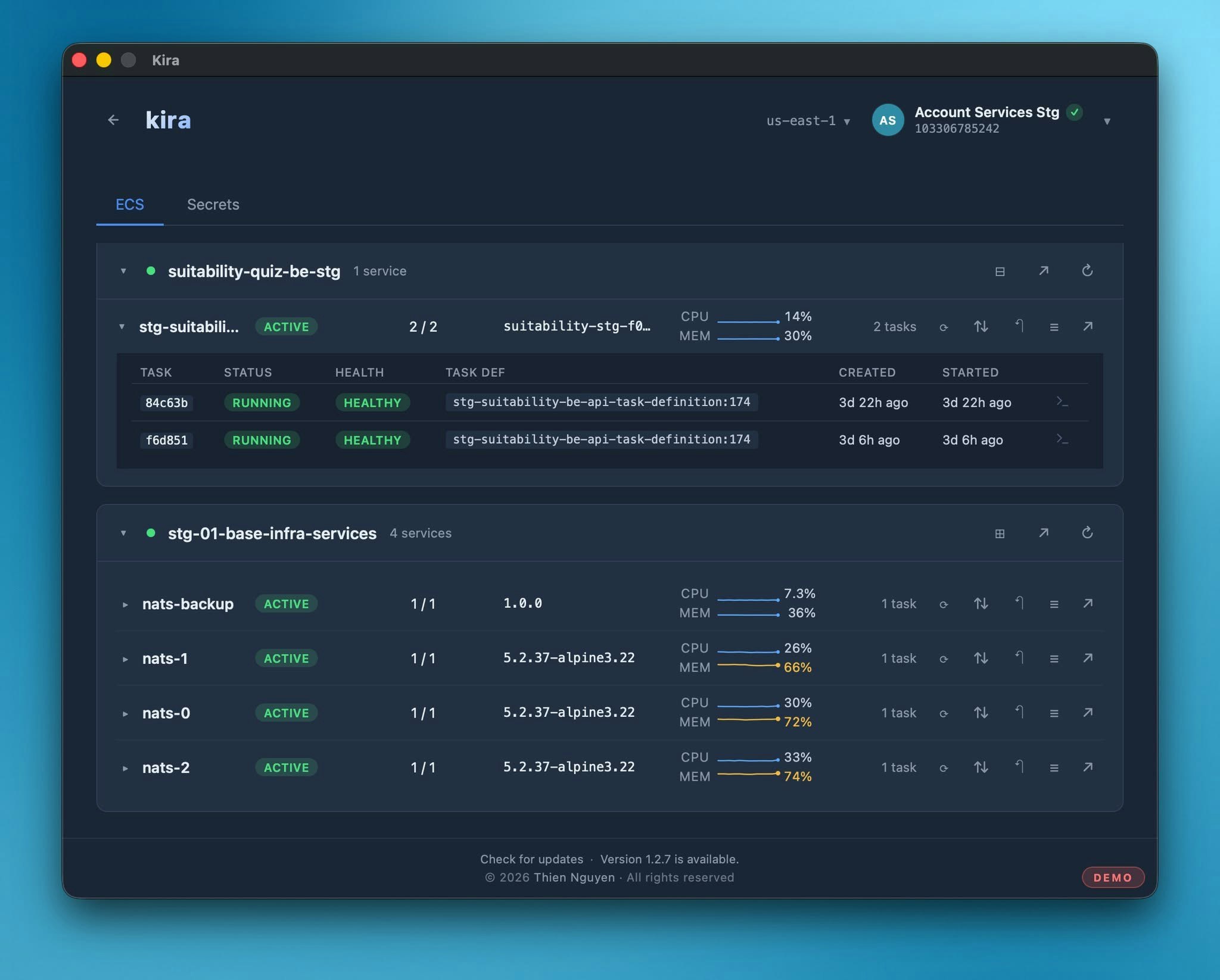 Kira — AWS, without the friction gallery image