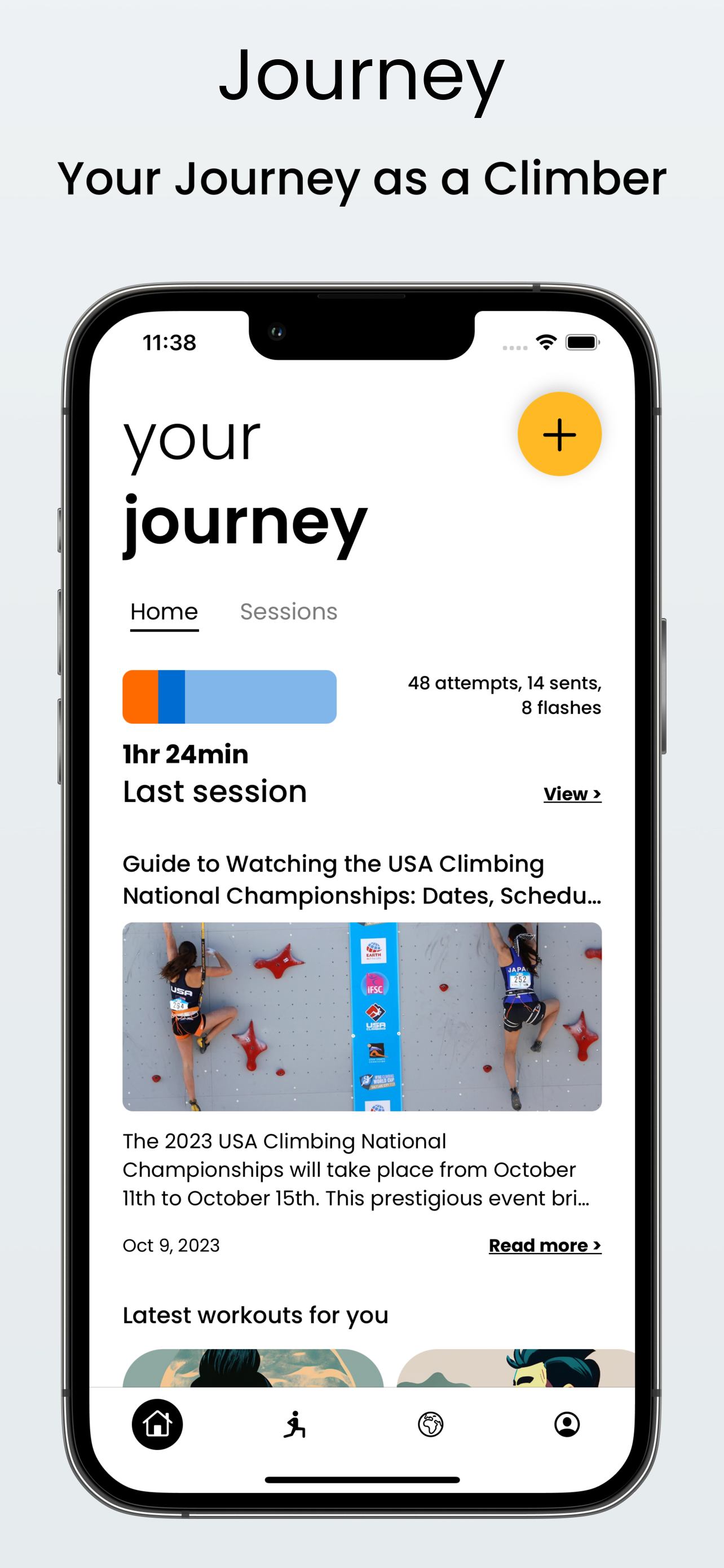 startuptile Climb Genius-Elevate your climbing through News Tracking & Workouts