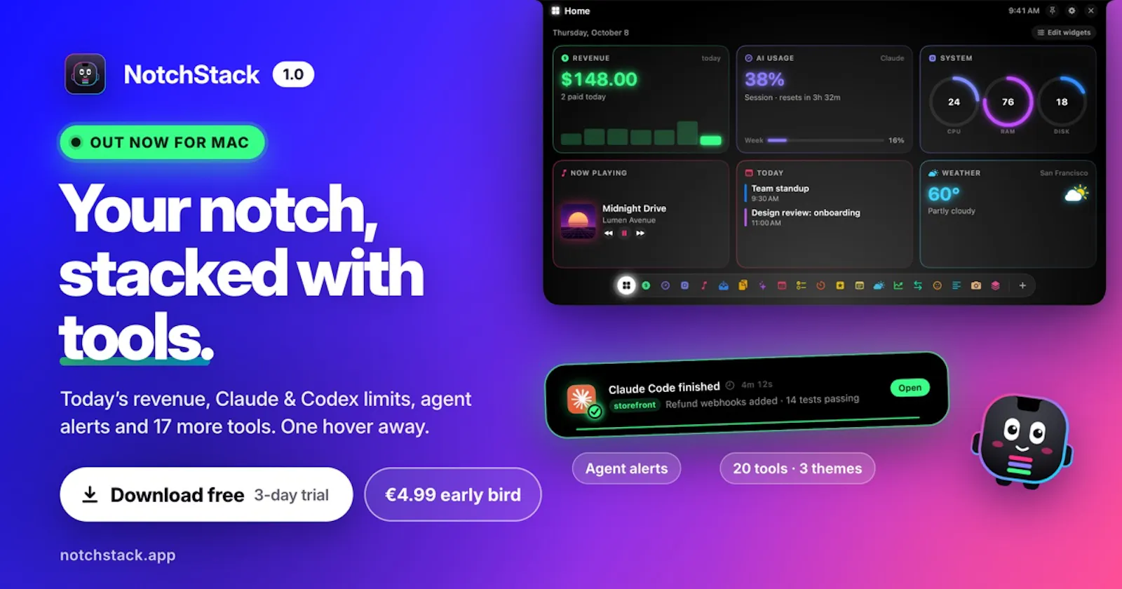 NotchStack screenshot 1