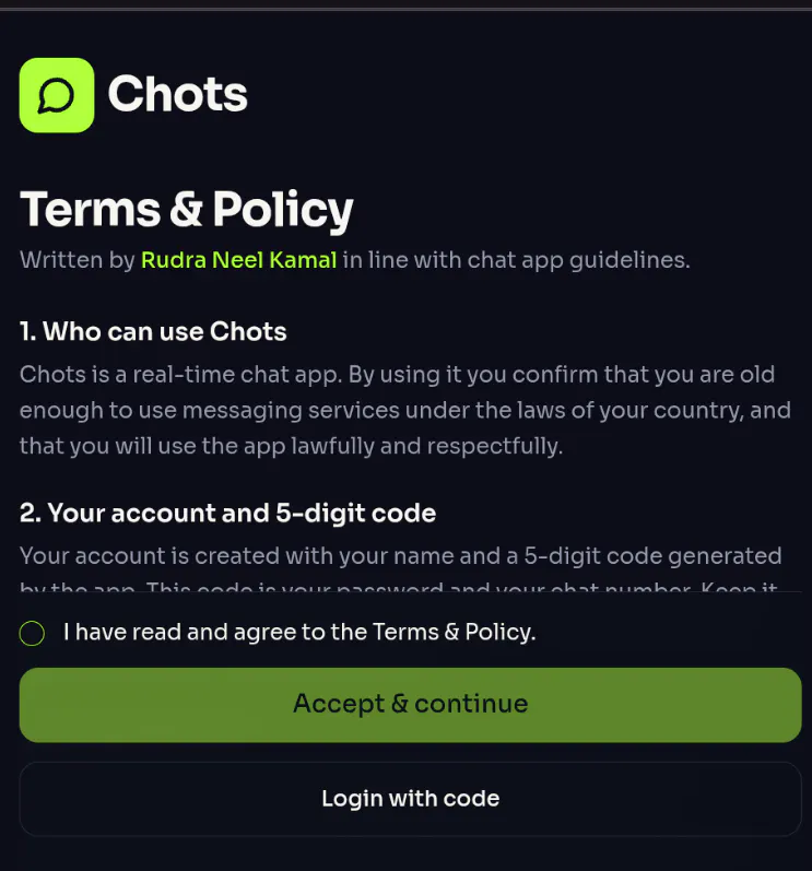 Chots platform  gallery image