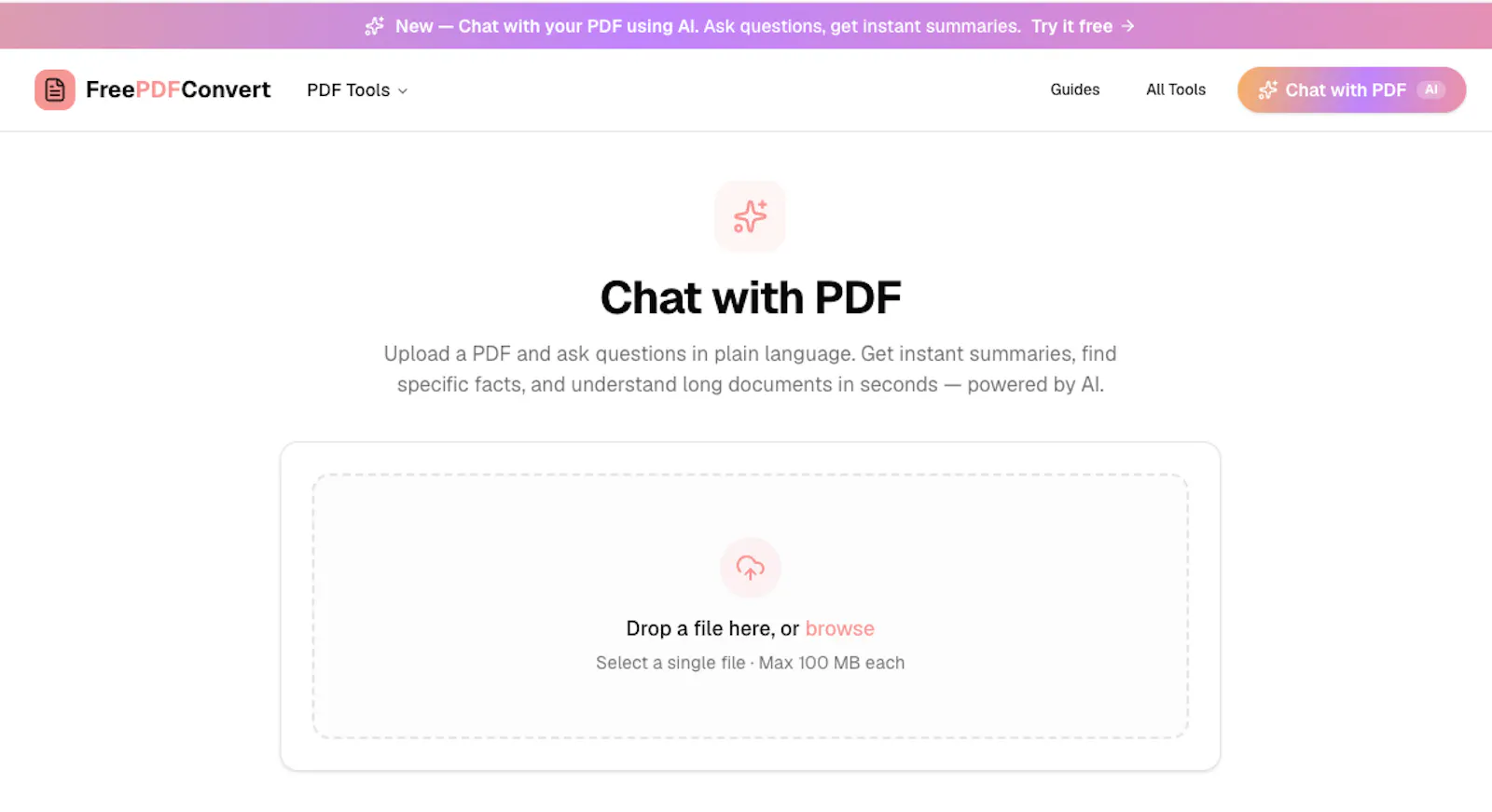 https://freepdtconvert.ai screenshot 2