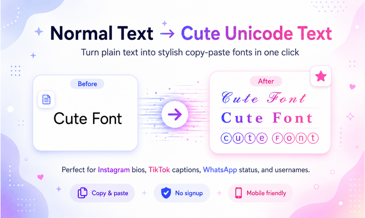 CuteFont.org - Cute Font Generator gallery image