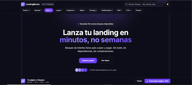 LandingBlocks screenshot 4