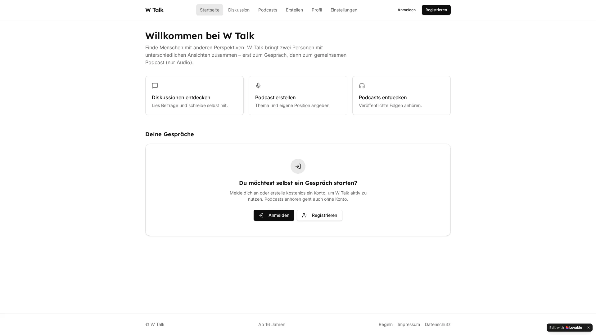 W Talk gallery image