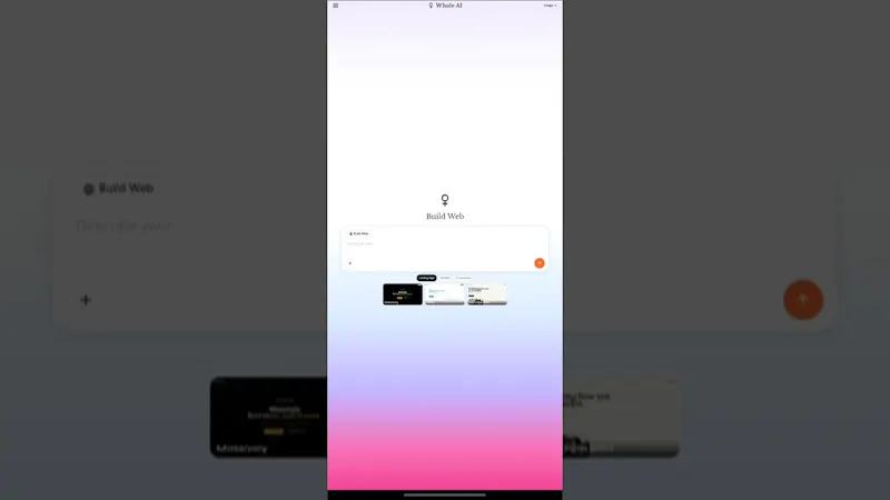 Whole AI screenshot 1 (video preview)