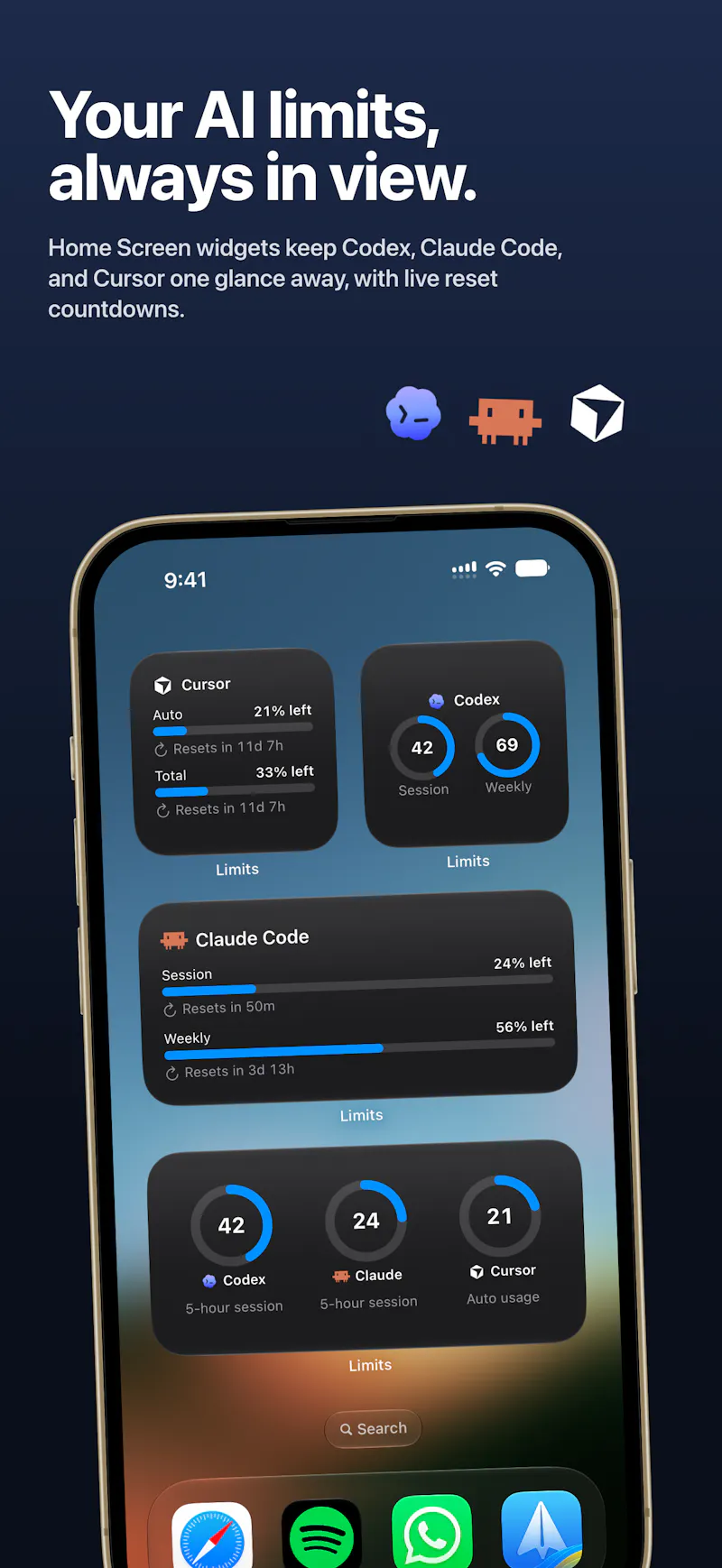 Limits screenshot 2