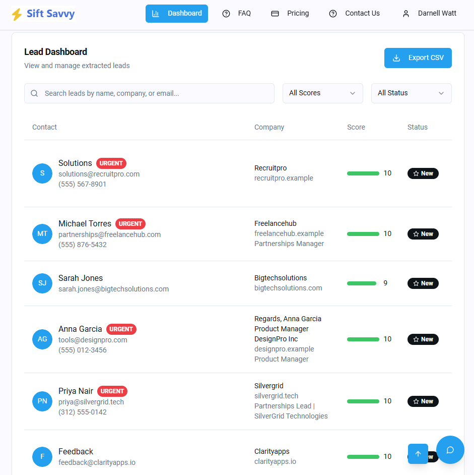 Mídia 3 de Peneirar mais experiente - Extrator de chumbo de IA que encontra compradores urgentes de seus e -mails