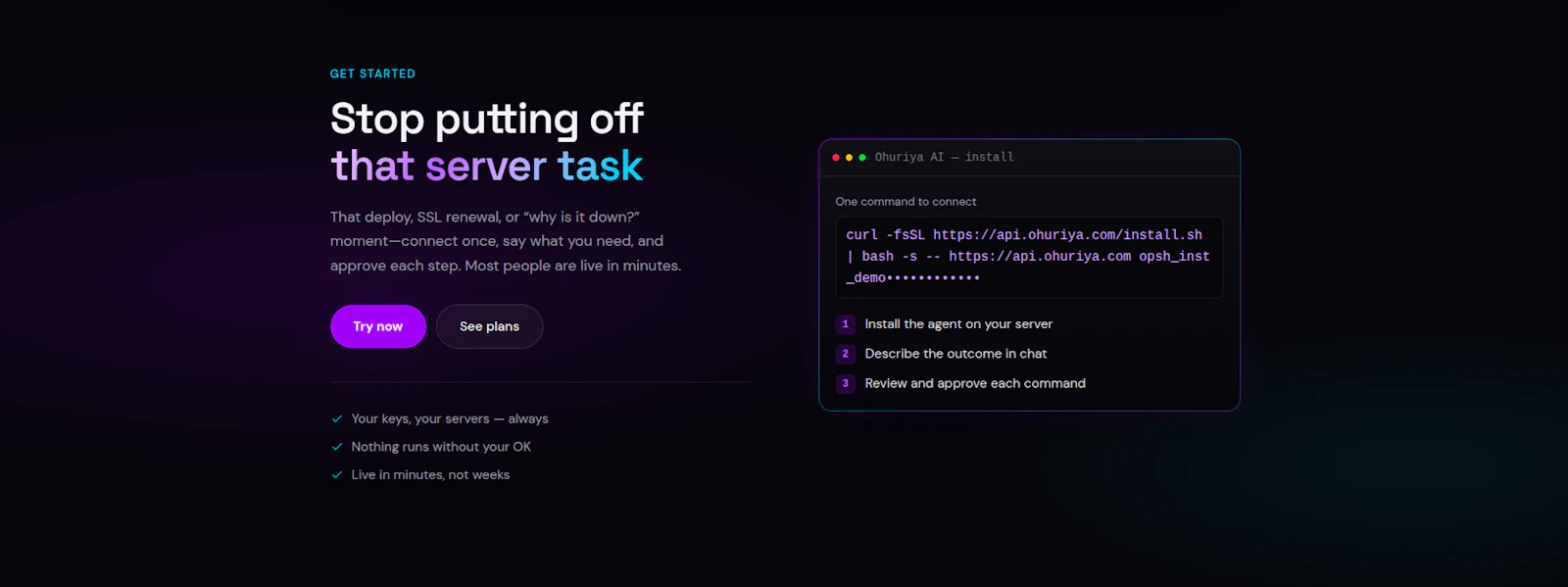 Ohuriya AI - Ai DevOps in minutes screenshot 6