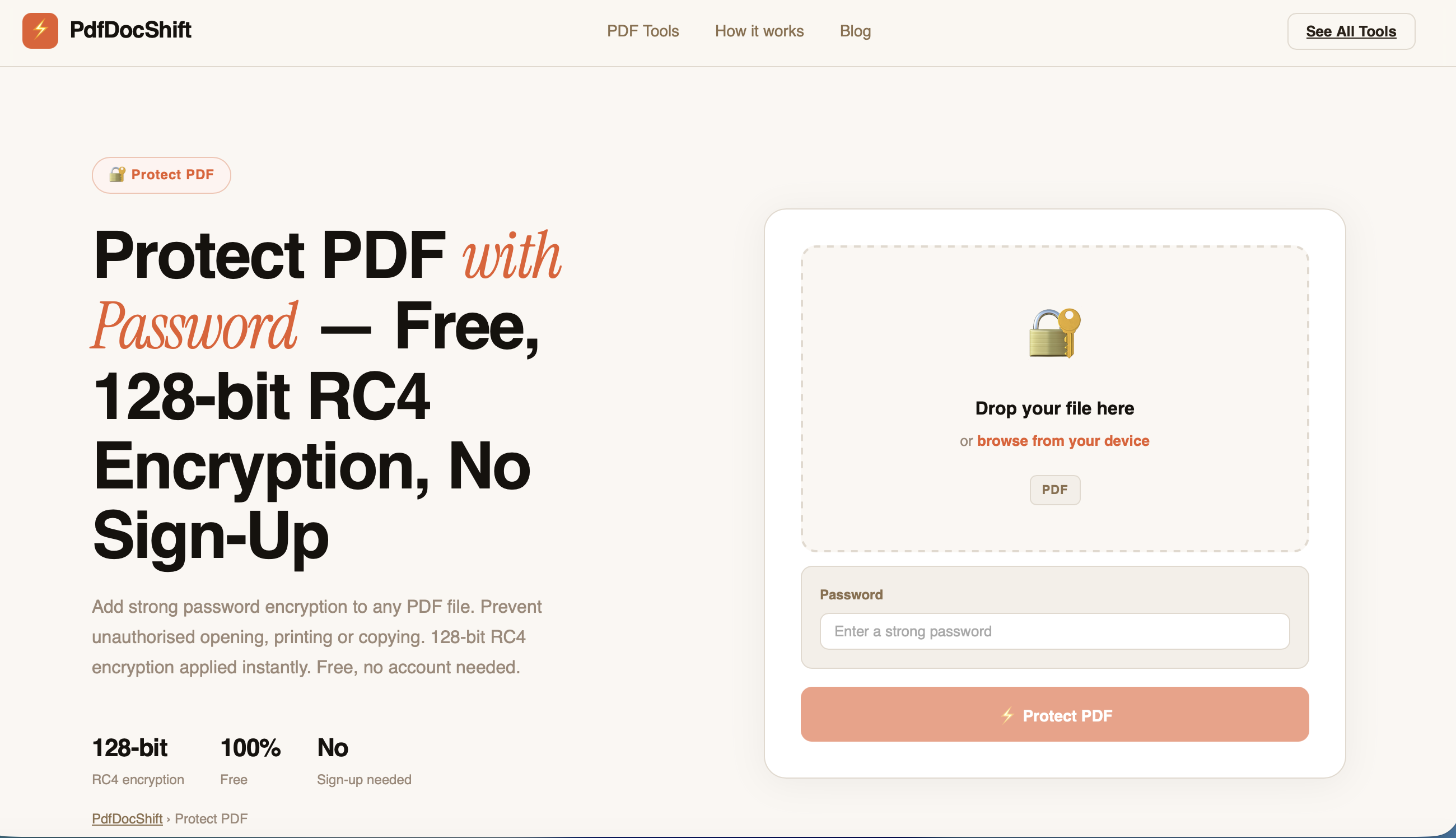 Free online PDF tools website gallery image