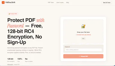 Free online PDF tools website gallery image