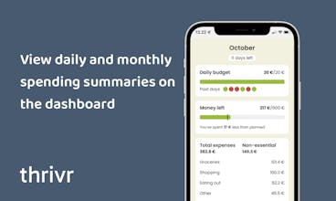 Thrivr - Spending Tracker gallery image