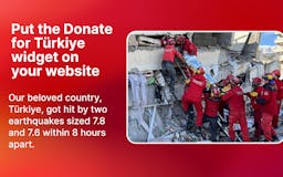 Donate for Türkiye Widget media 1