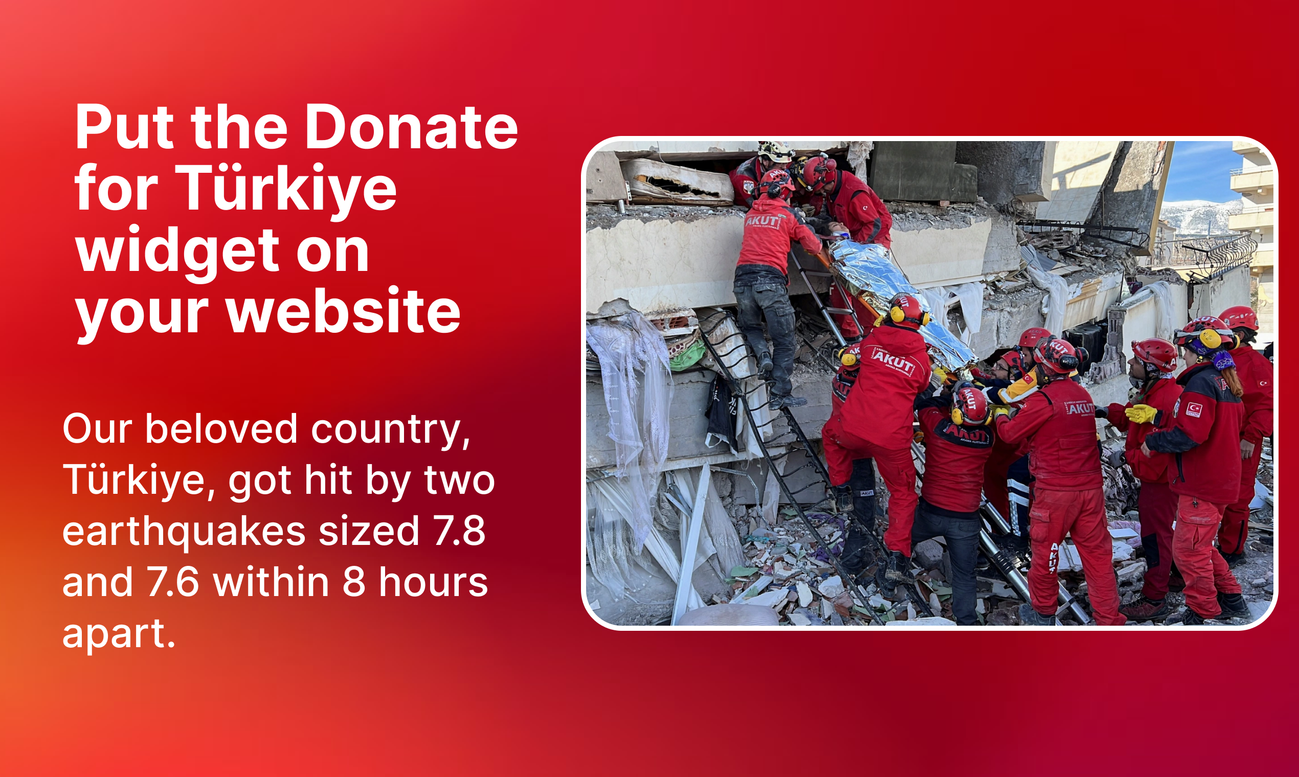 Donate for Türkiye widget media 1