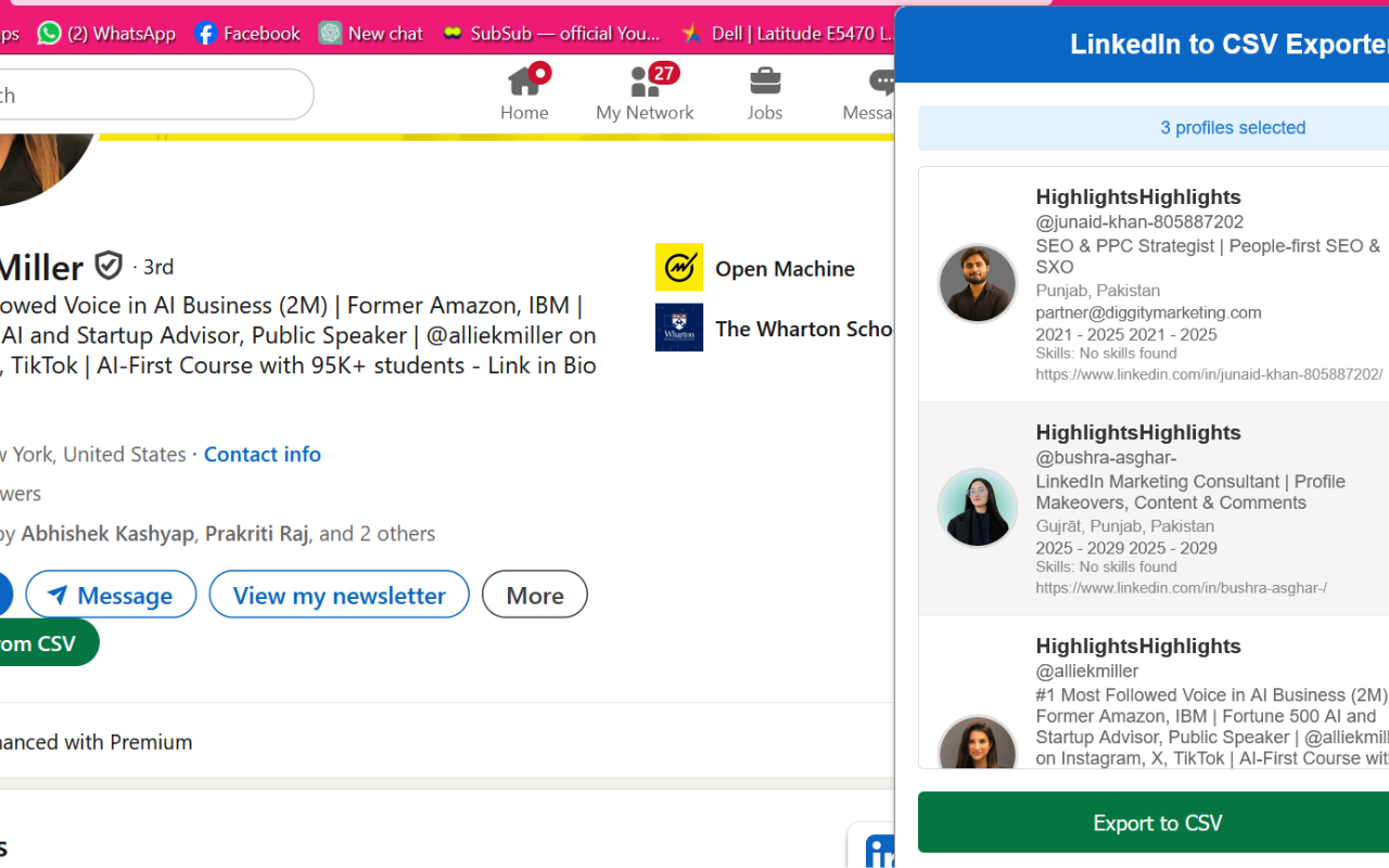 وسائط مصدر بيانات LinkedIn - أداة مجانية لكشط بيانات LinkedIn للموظفين 3