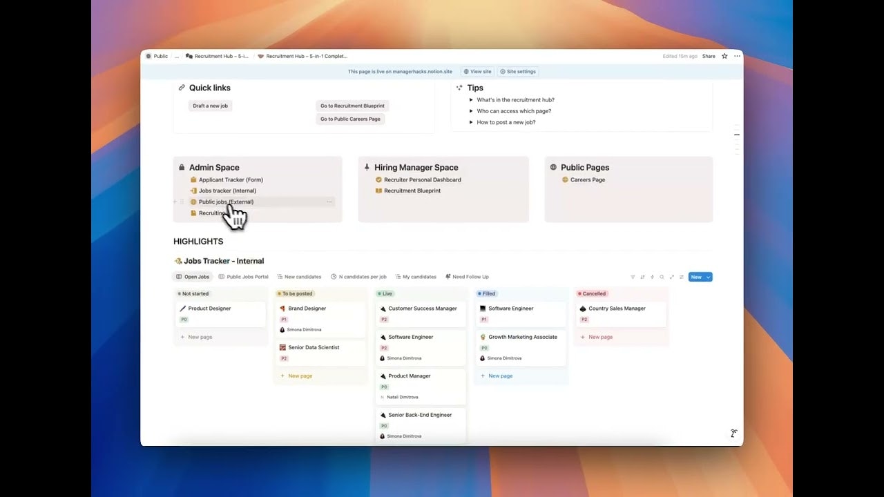 Your ATS in Notion | 5in1 Hiring System gallery image