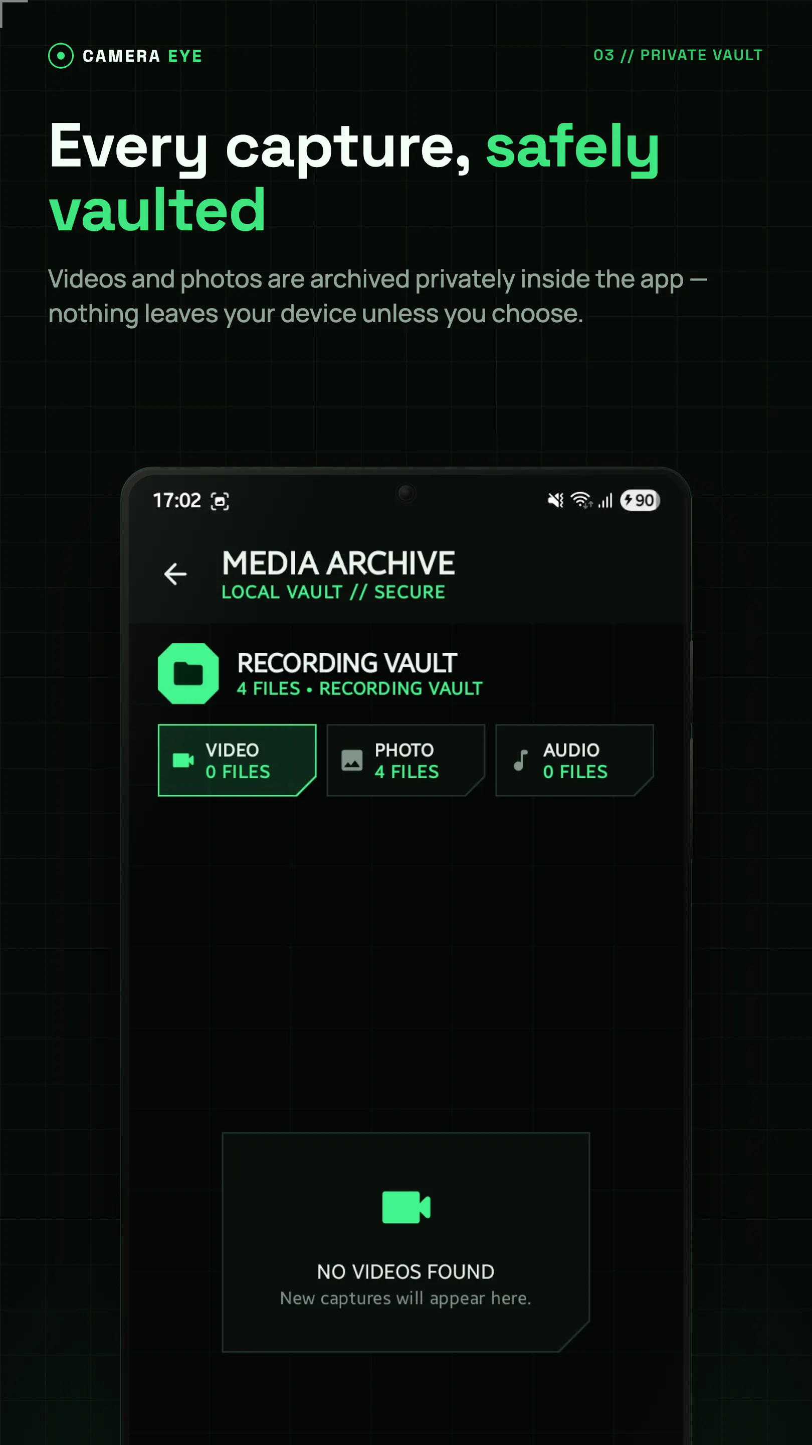 Camera Eye — Background Video Recorder gallery image
