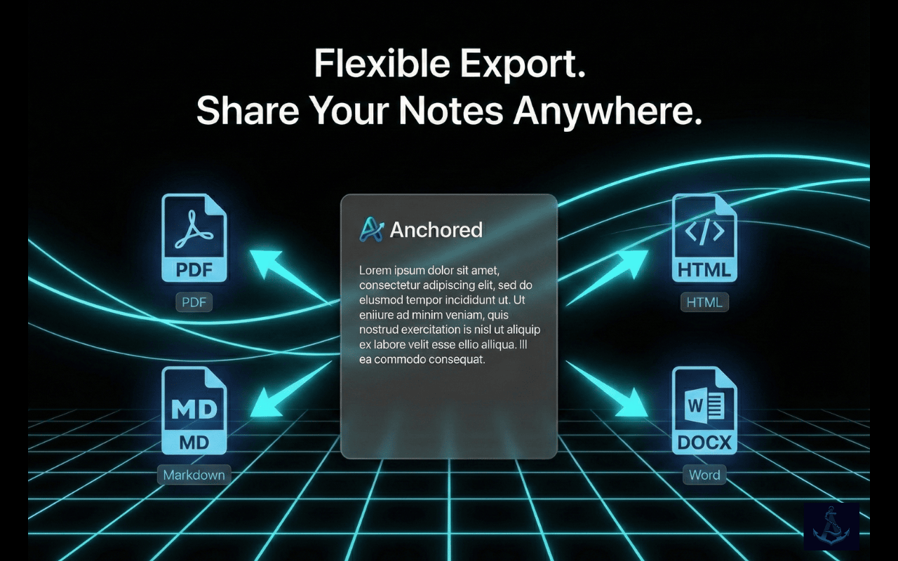 Anchored - Screenshot 3 showing product features and functionality