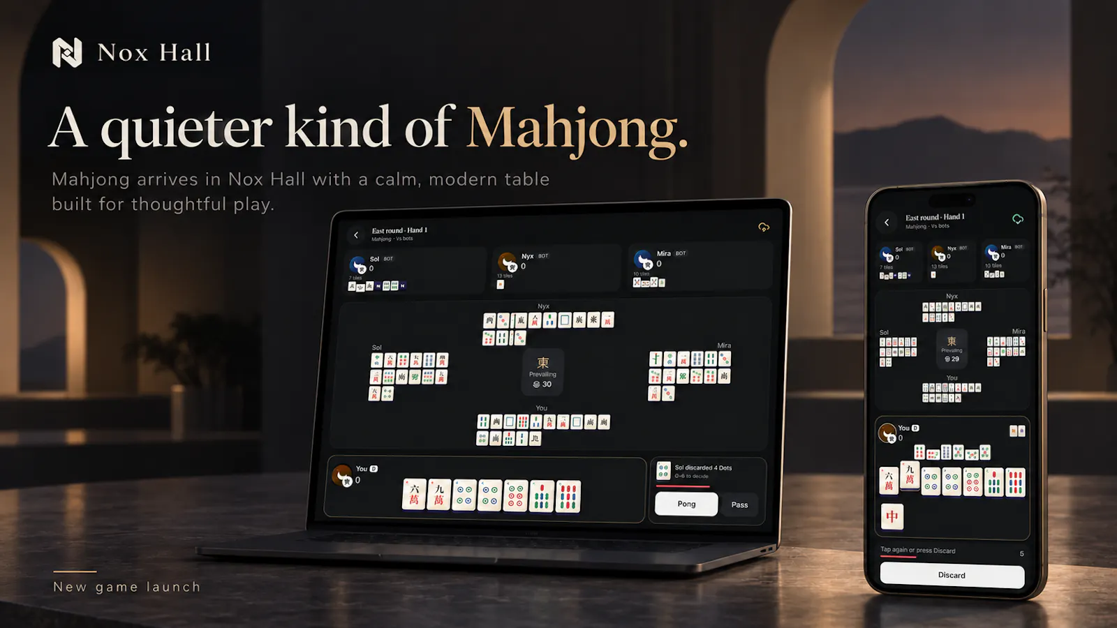 Nox Hall - New Game Mahjong! screenshot 1