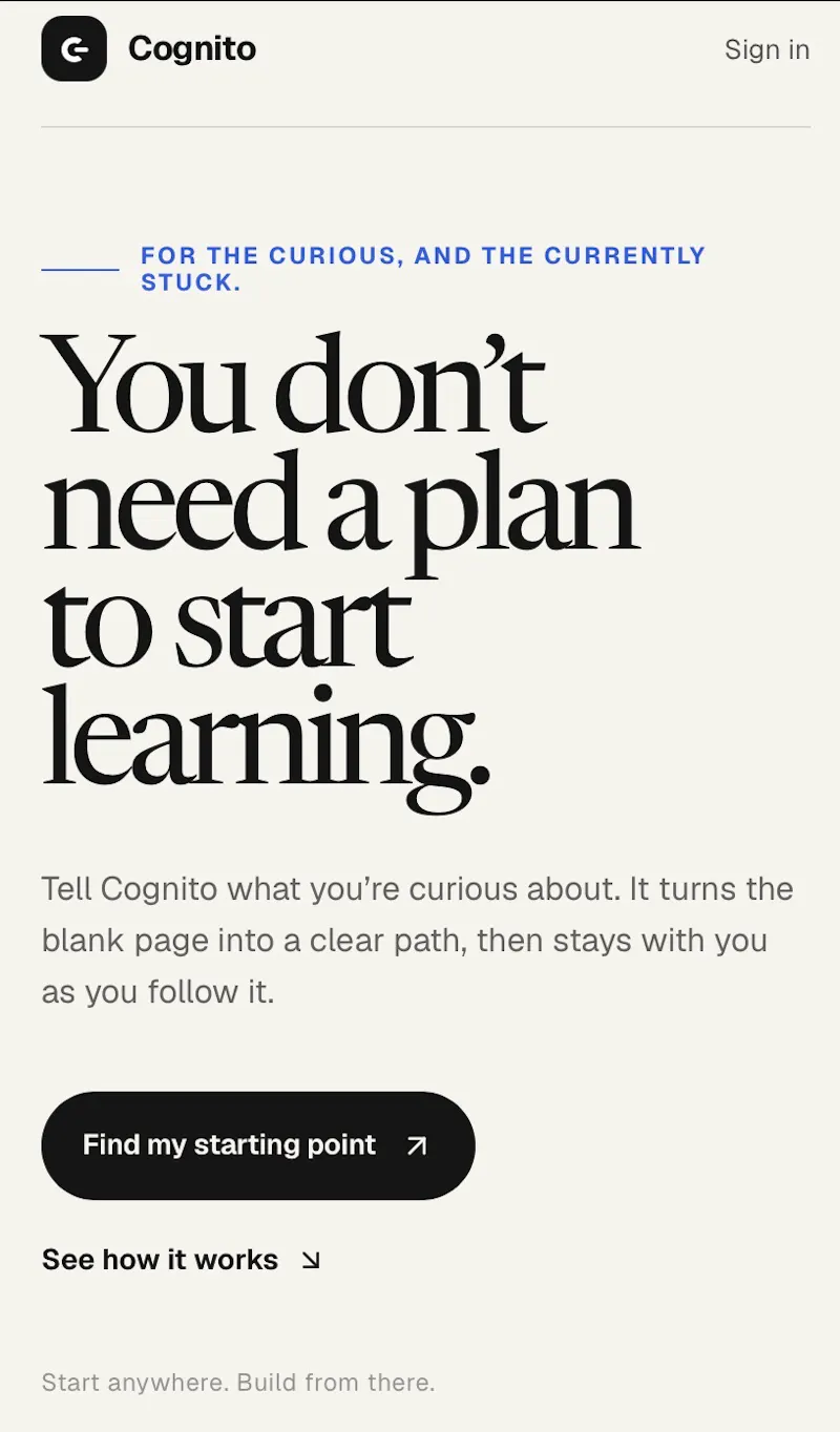 Cognito screenshot 1