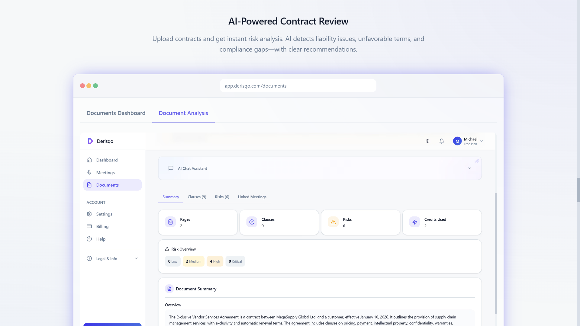 Derisqo - Screenshot 3 showing product features and functionality