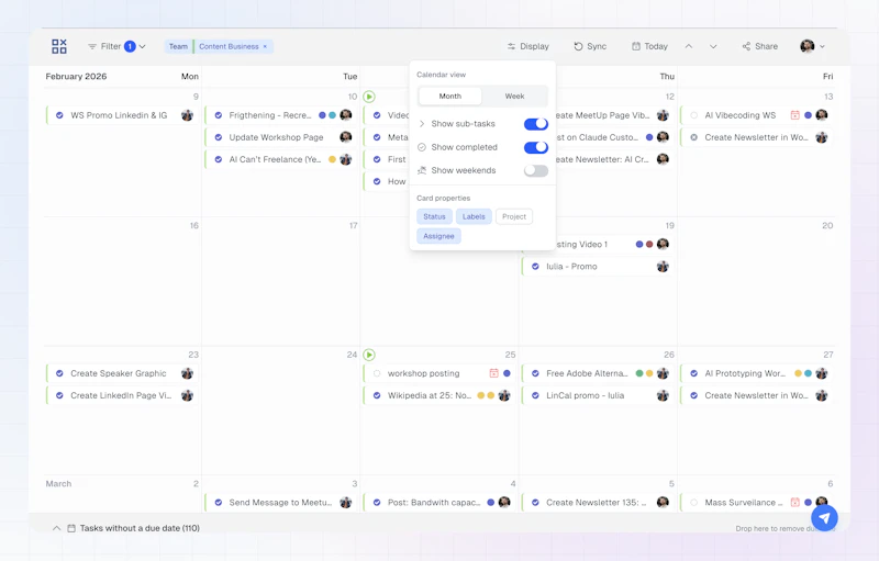 LinCal screenshot 2