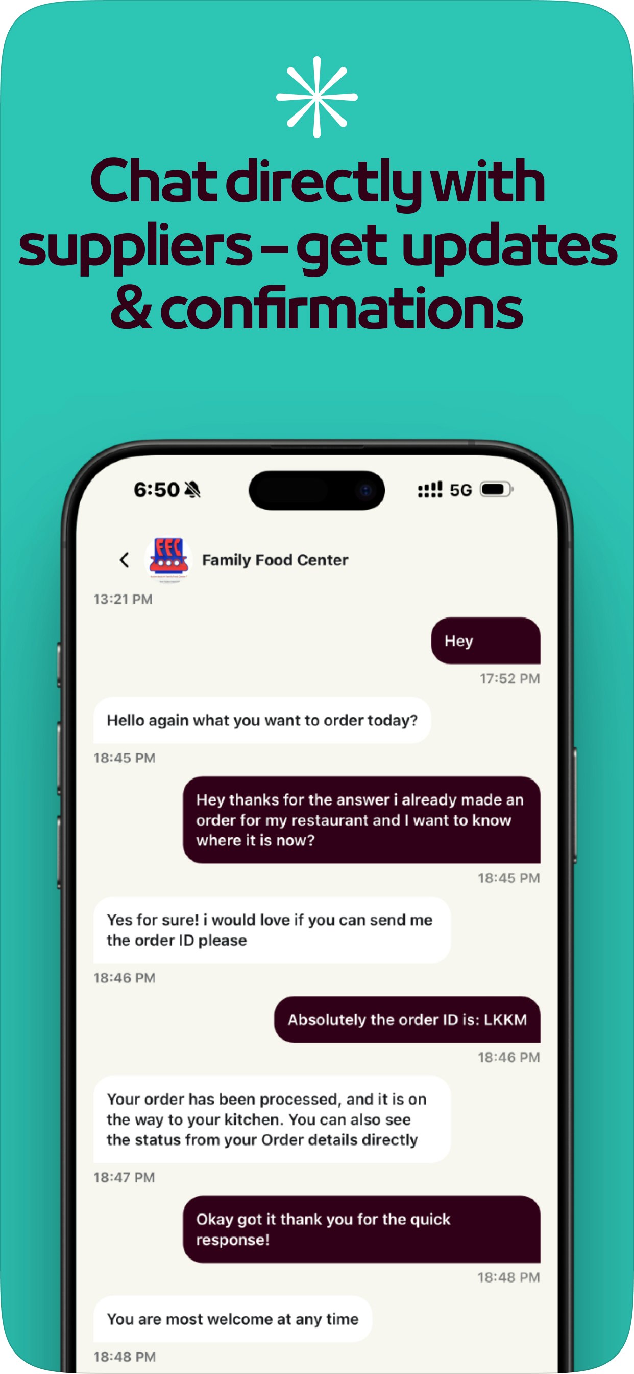 Média Wady An Uber Eats conçu pour les fournitures B2B - Nous permettons aux restaurants de commander des ingrédients en 3 clics 6