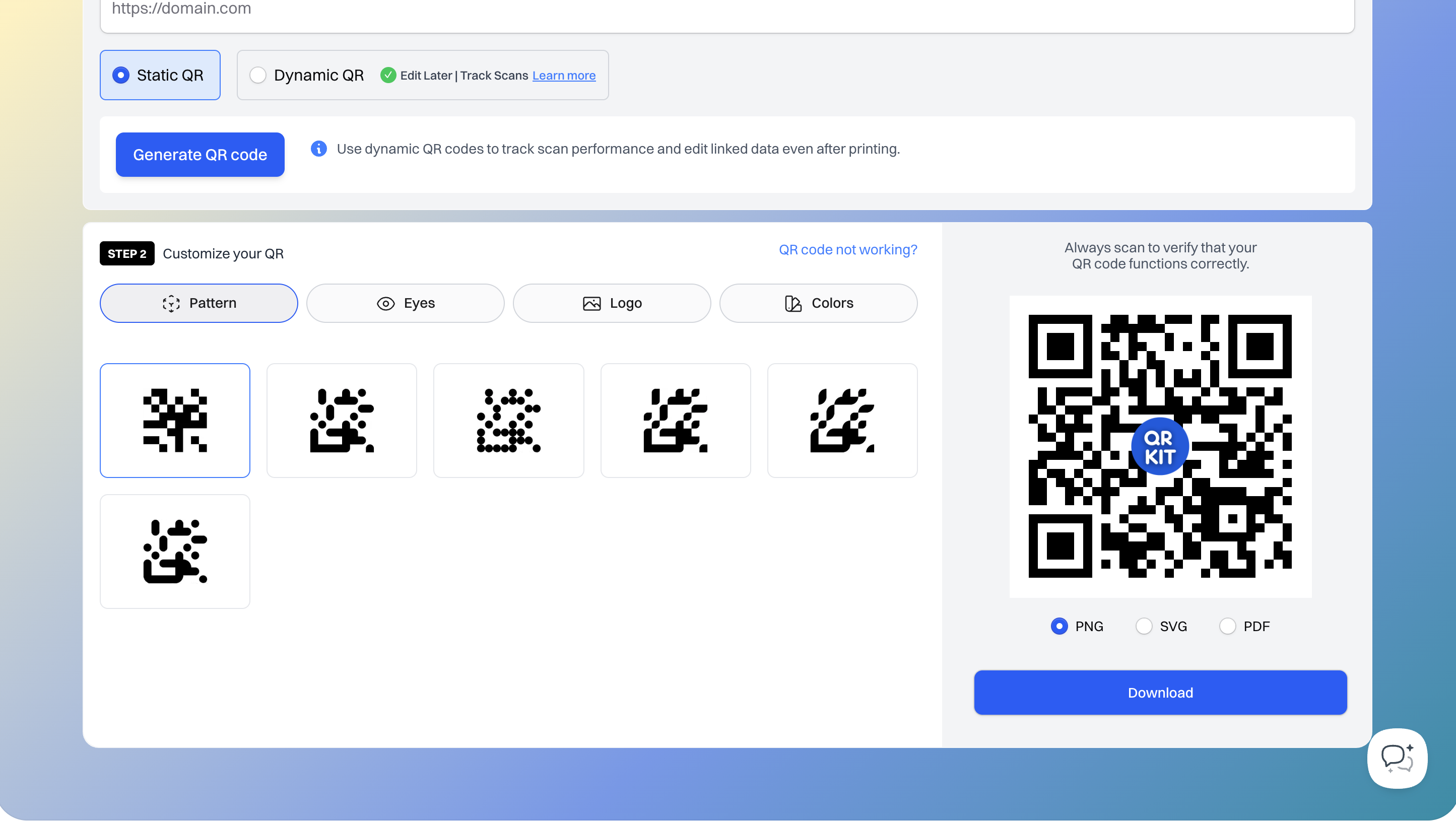 Mídia 2 de Qrkit - Crie códigos QR dinâmicos, rastreáveis e seguros