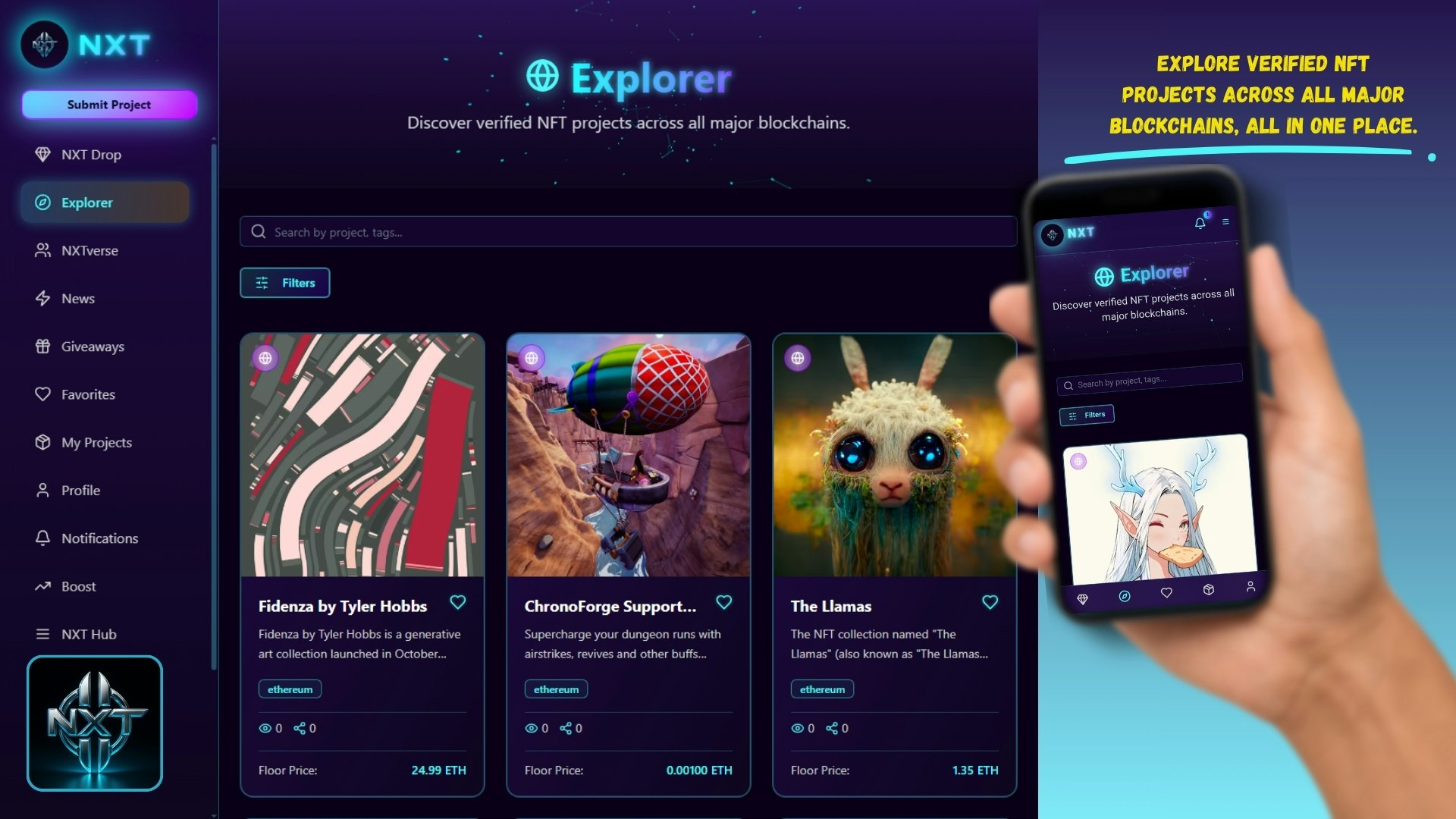NXT - Screenshot 2 showing product features and functionality