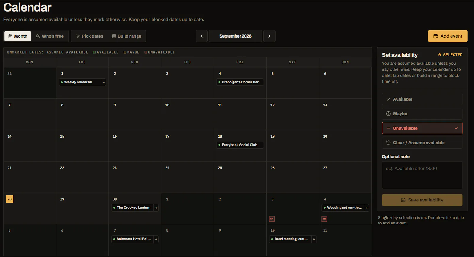 B-Side Band Hub screenshot 3