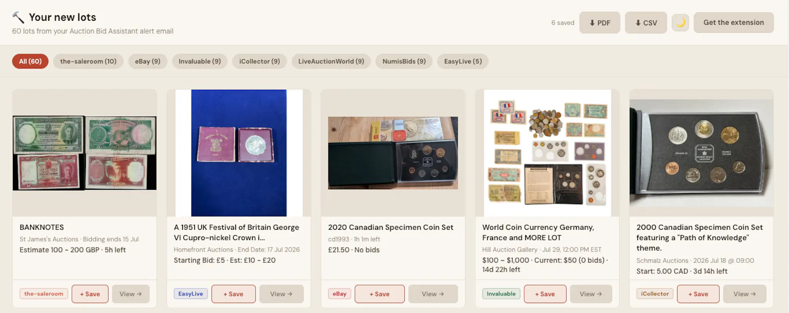 Auction Search  screenshot 2
