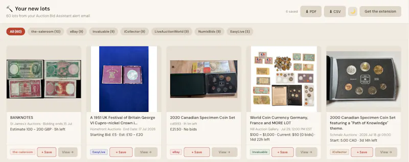 Auction Search  screenshot 2