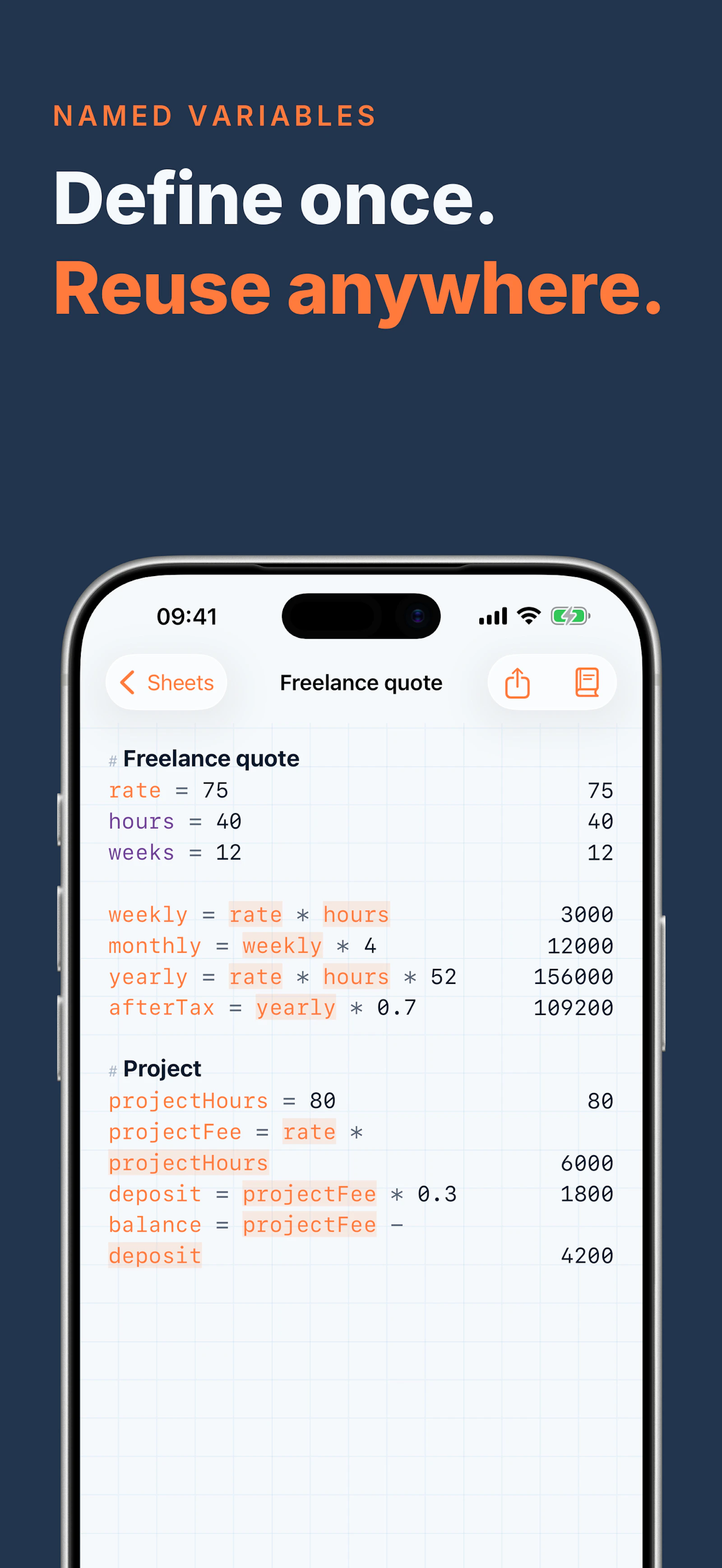 Sigma Notepad Calculator screenshot 5