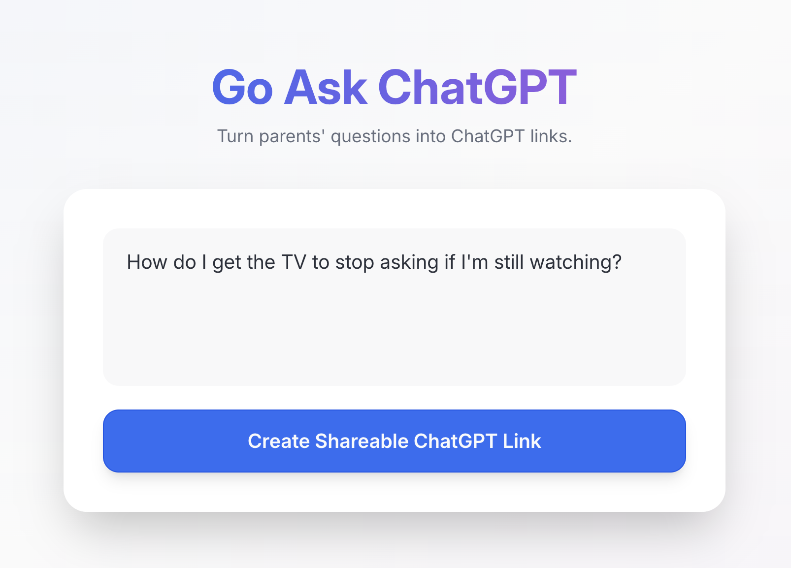 Go Ask ChatGPT gallery image