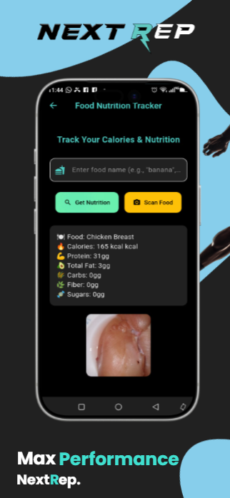 Next Rep Fitness - Main product screenshot demonstrating key features and user interface