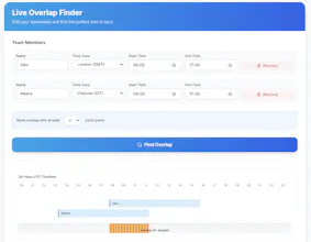 TimeSync Overlap Tool gallery image