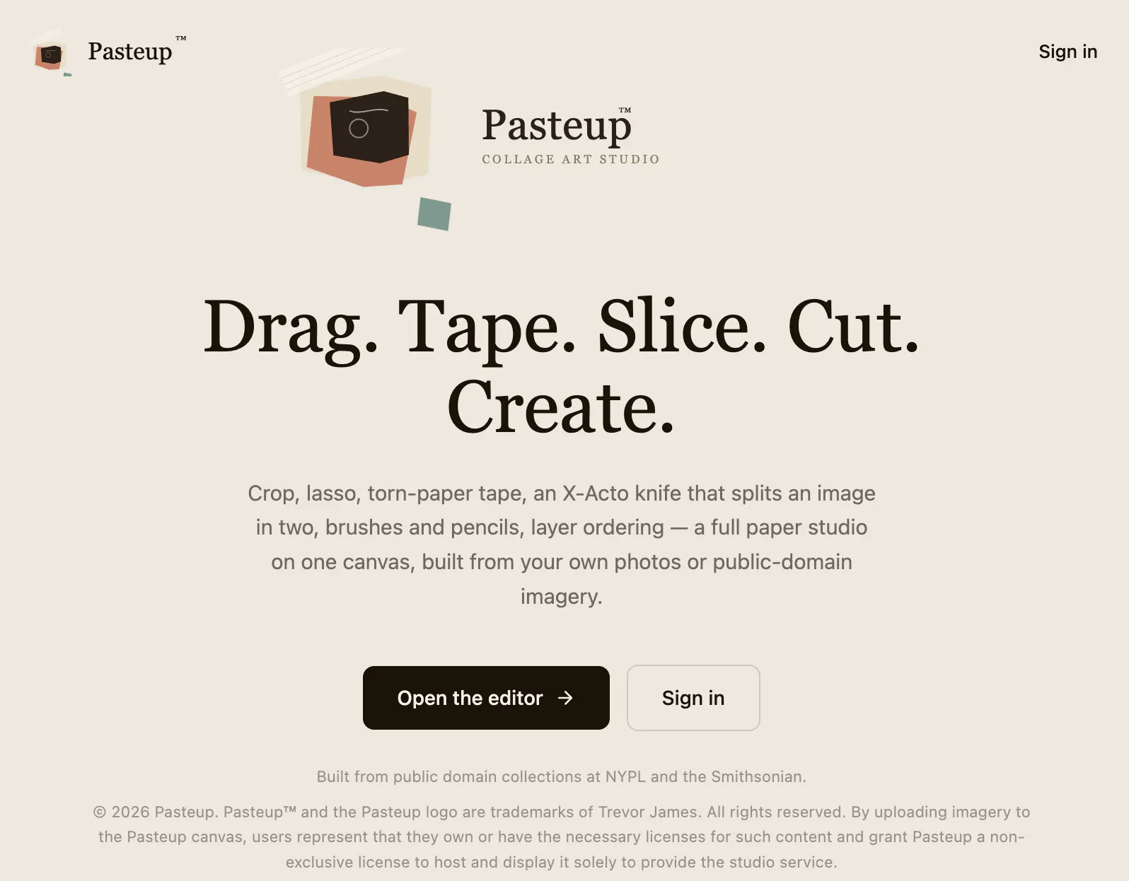 Pasteup — Collage Art Studio gallery image