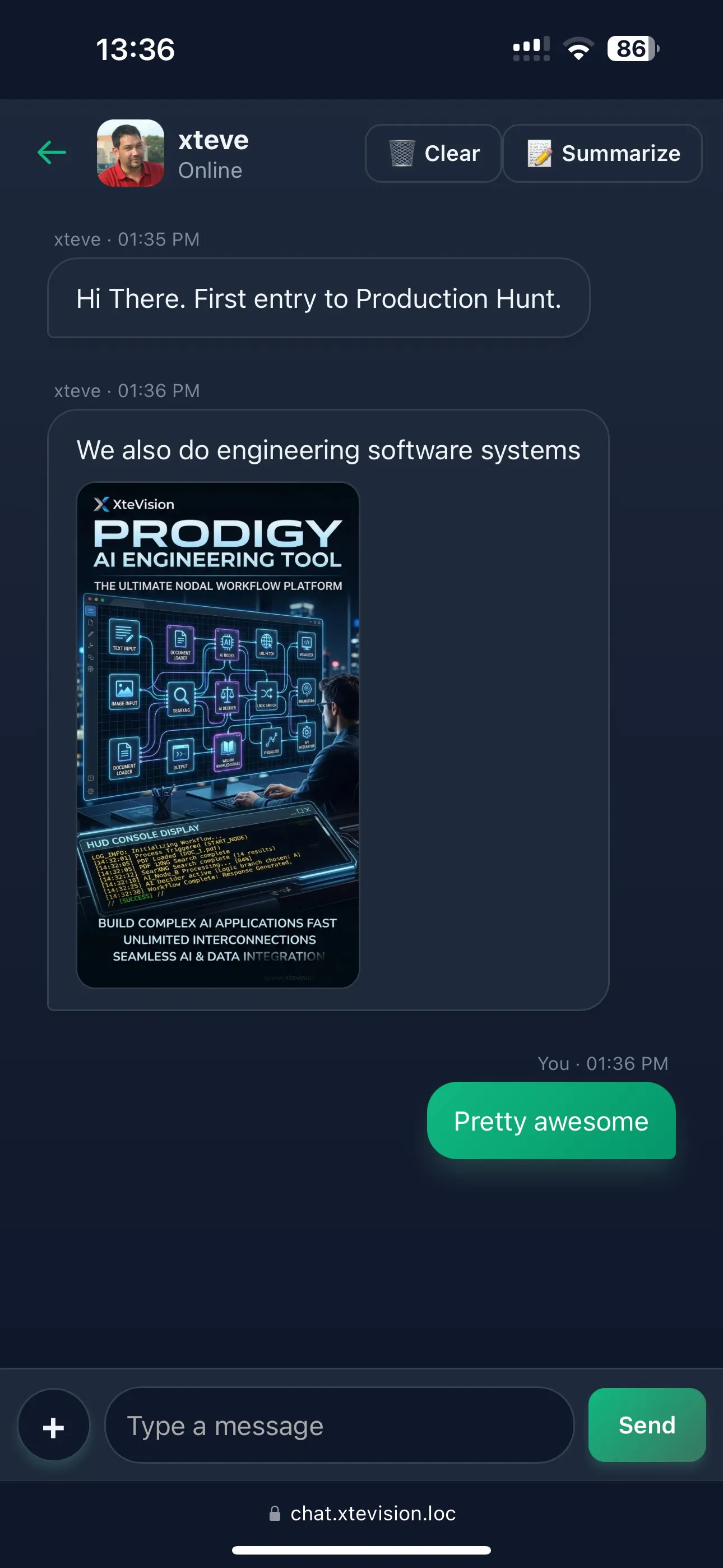 SecuChat screenshot