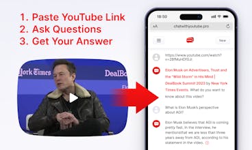 Search within feature demonstrated, allowing users to easily find answers they seek in YouTube videos