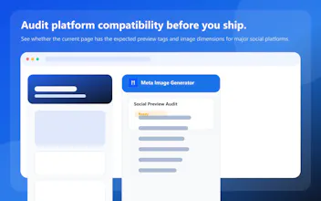 Meta Image Generator a Chrome Extension gallery image