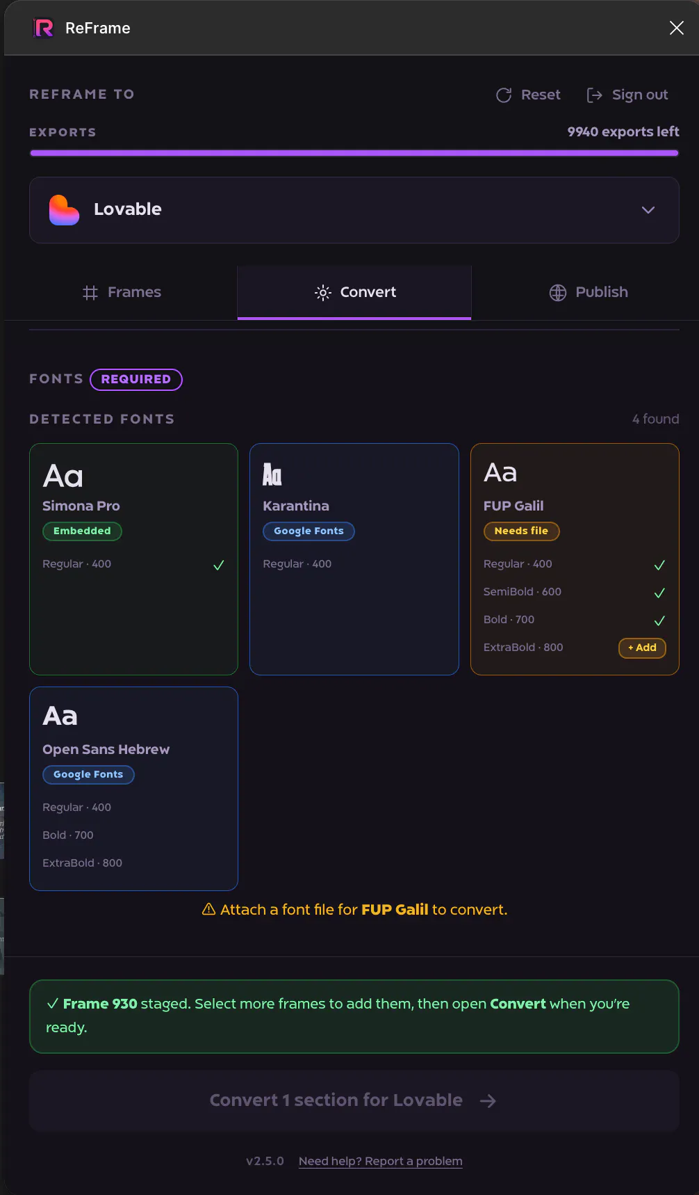 ReFrame - Figma to X gallery image