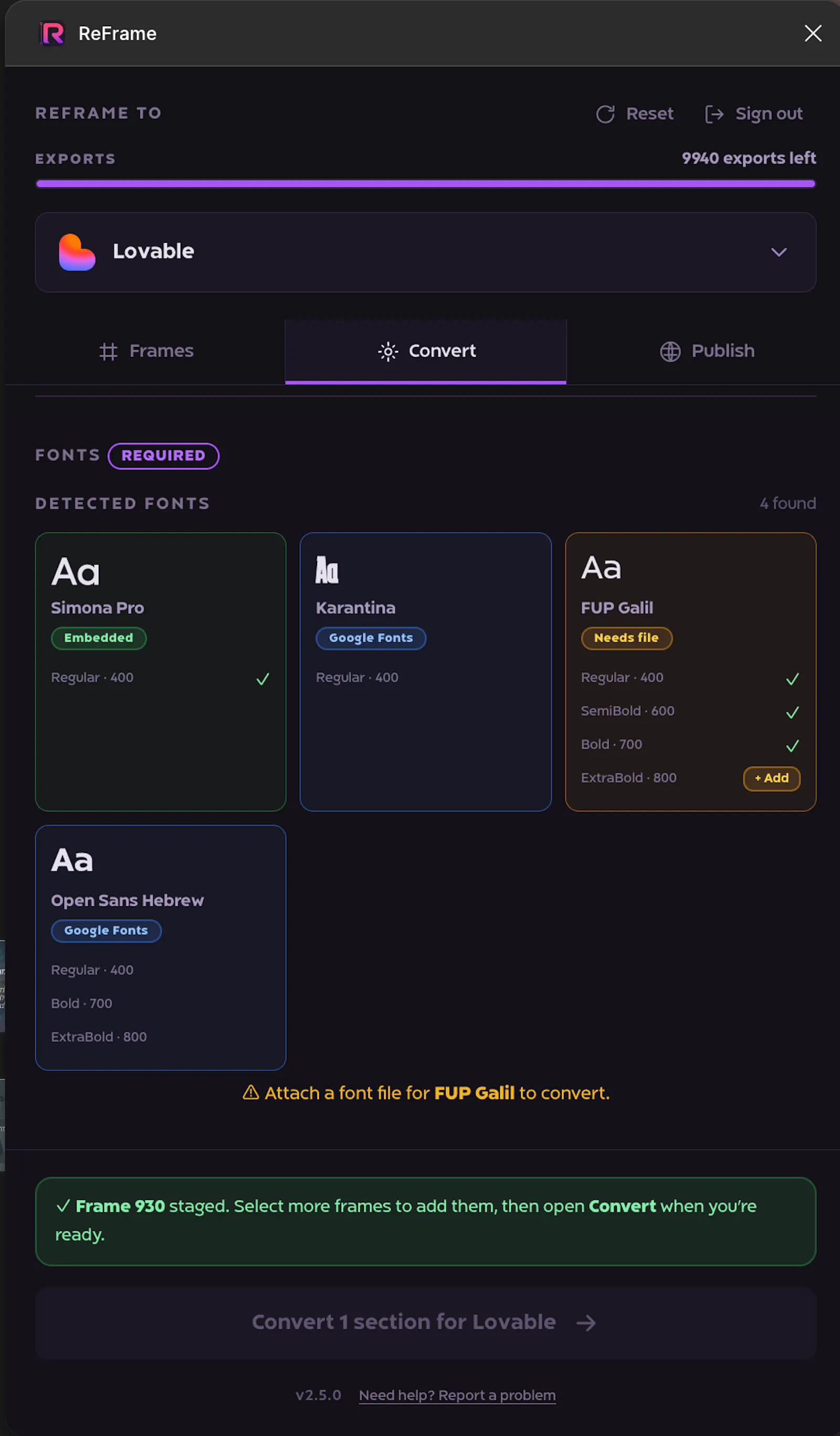 ReFrame - Figma to X screenshot 2