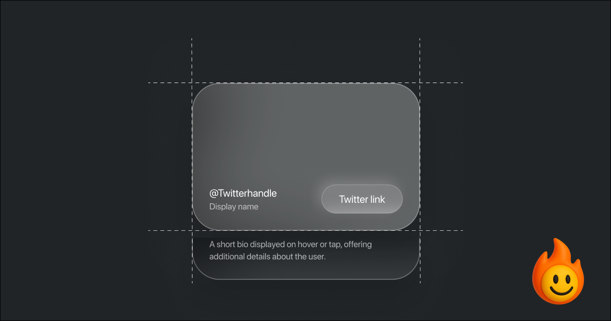 Shareable colorful profile card gallery image