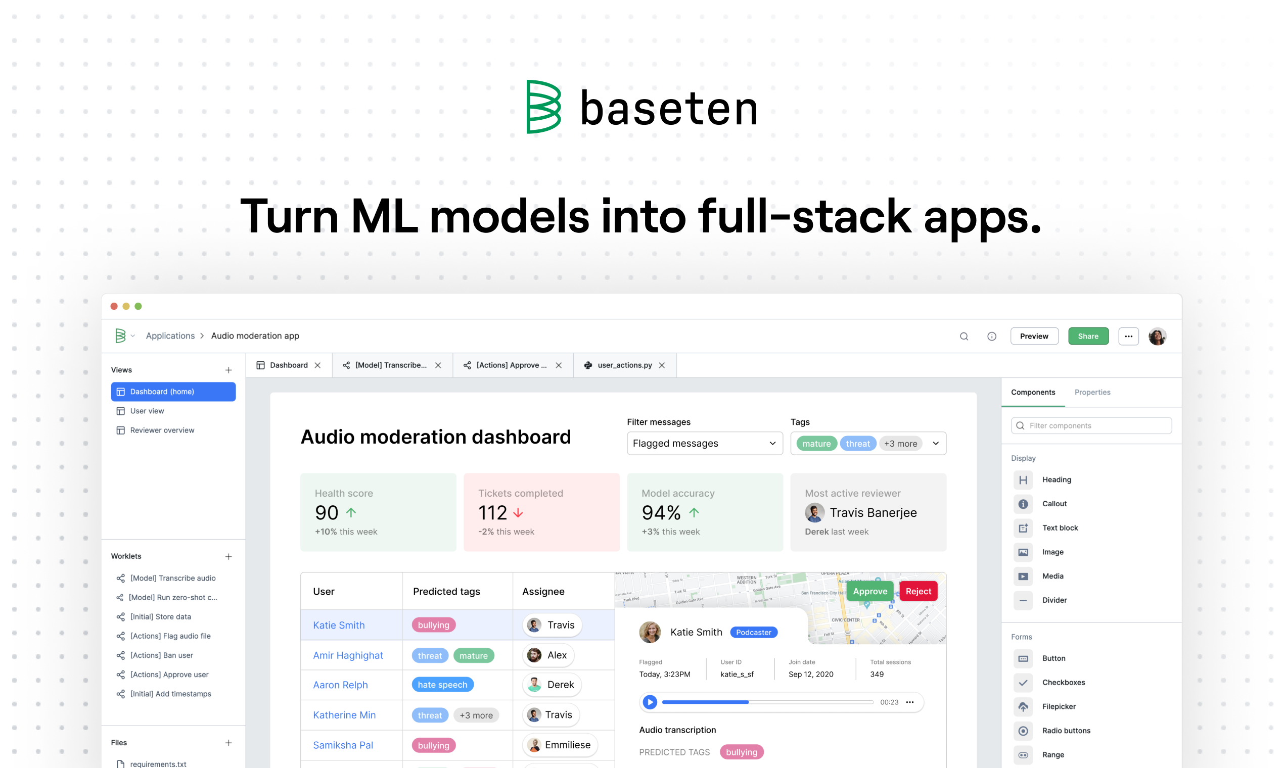 Baseten - The fastest way to build ML-powered applications