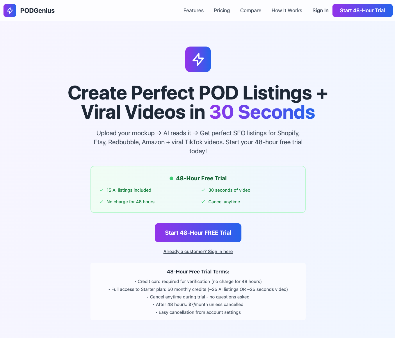 PODGenius - AI Image to Video for POD gallery image