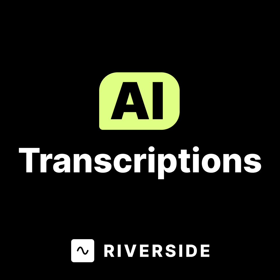 AI Transcriptions by Riverside logo