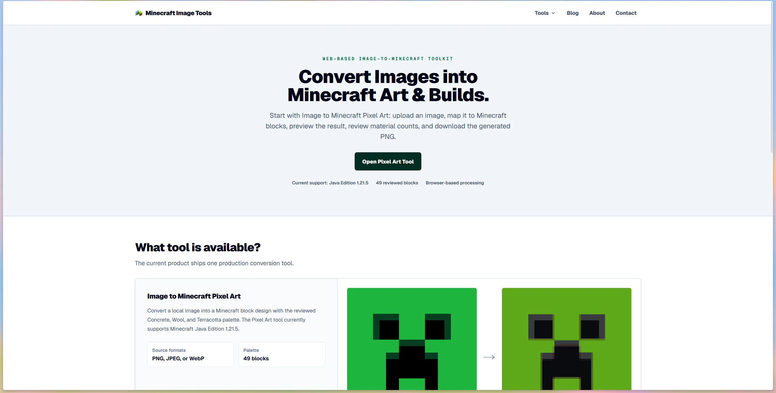 Minecraft Image Tools gallery image