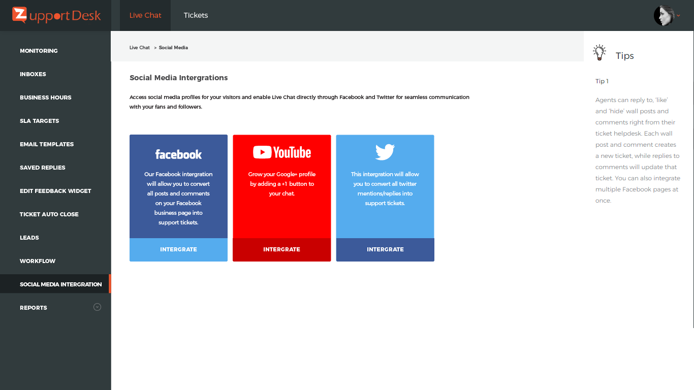 ZupportDesk Live Chat gallery image