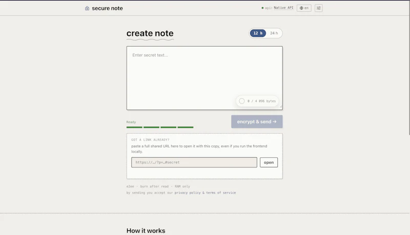 SecNote screenshot 4